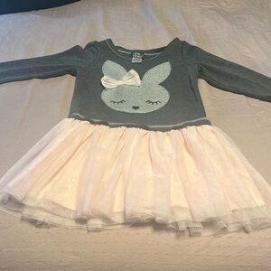 Size 5 pink & violet girls Easter dress.